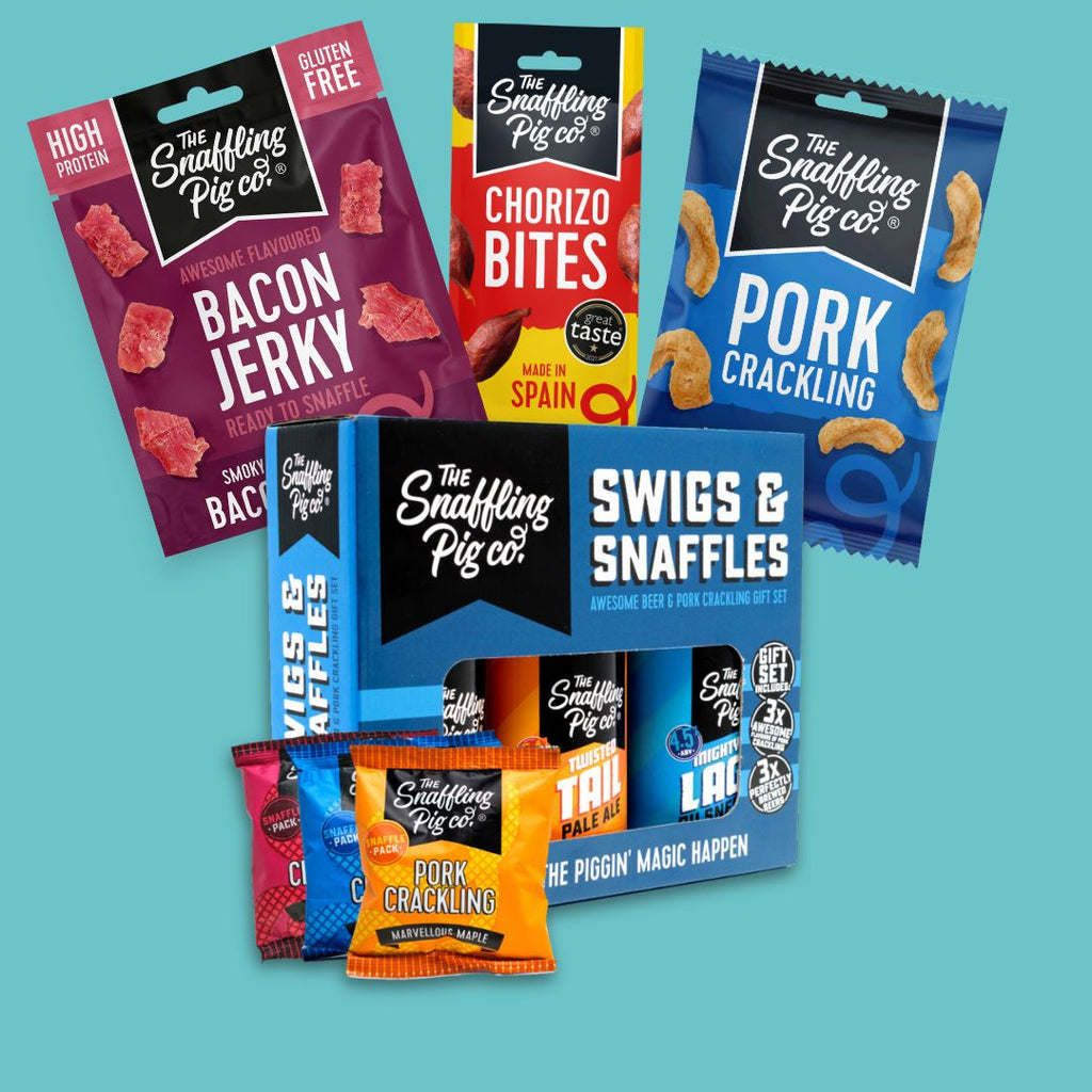 Beer Gift Set & Porky Snack Bundle