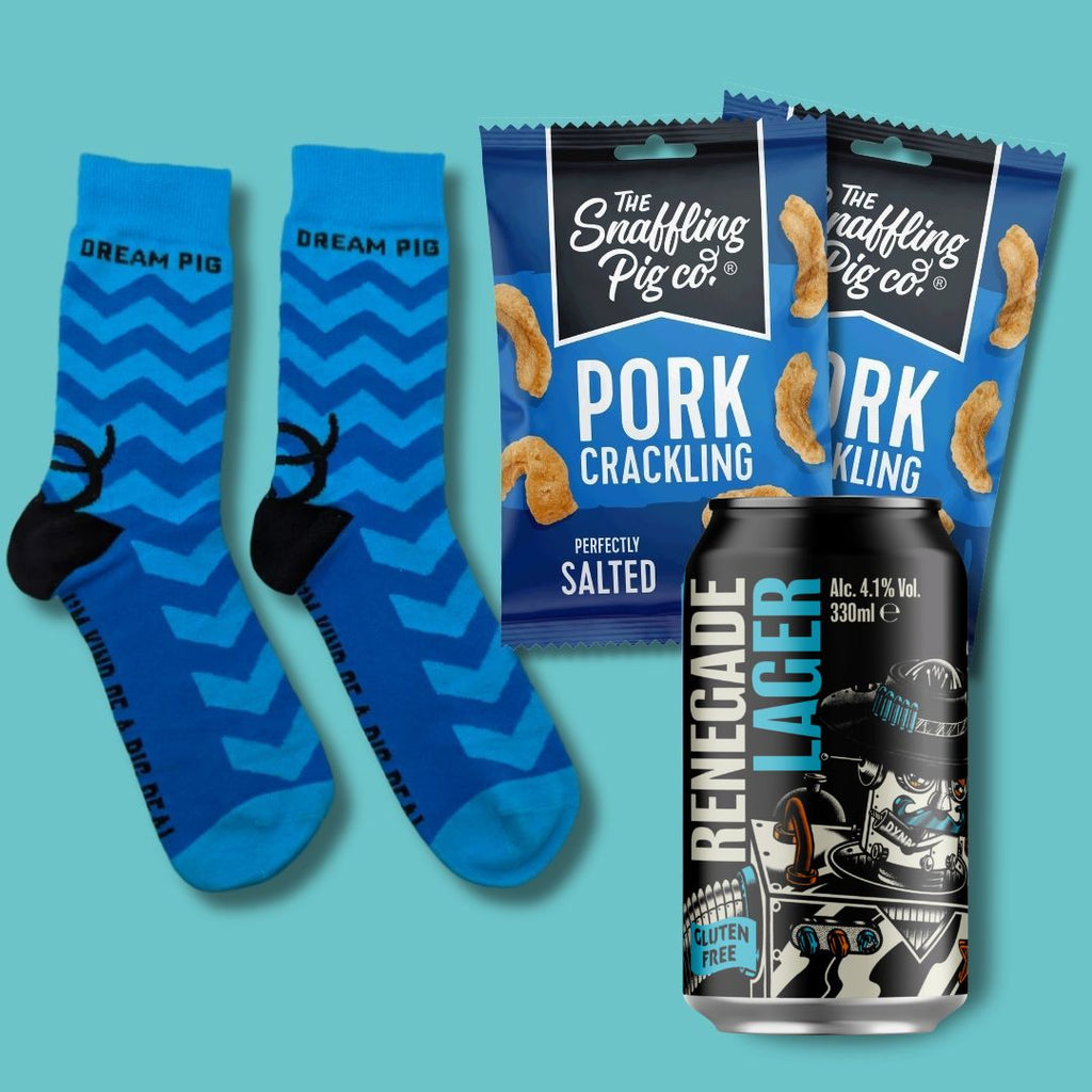 Pork Crackling, Beer & Socks Bundle