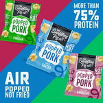 The difference between our Porky Puffs and Popped Pork