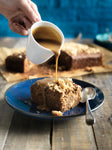 Salted Sticky Toffee Pork Crackling Pudding