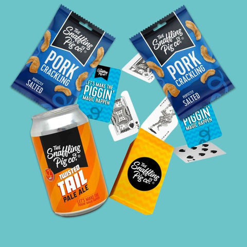 Crackling, Beer and Playing Cards Gift Bundle