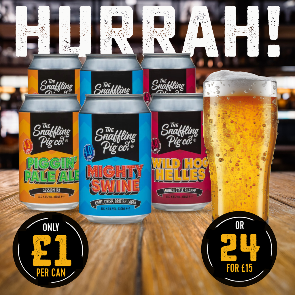 Snaffling Pig Beer Cans