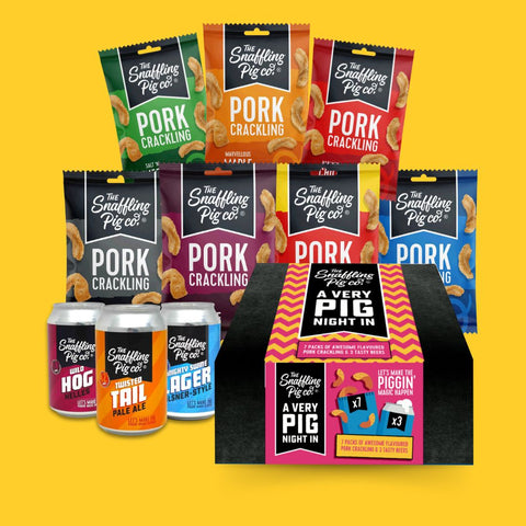 A Very Pig Night In: Epic Pork Crackling and Beers Selection Hamper