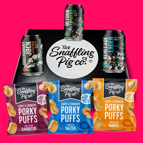 Game Night Porky Puffs and Beer Bundle