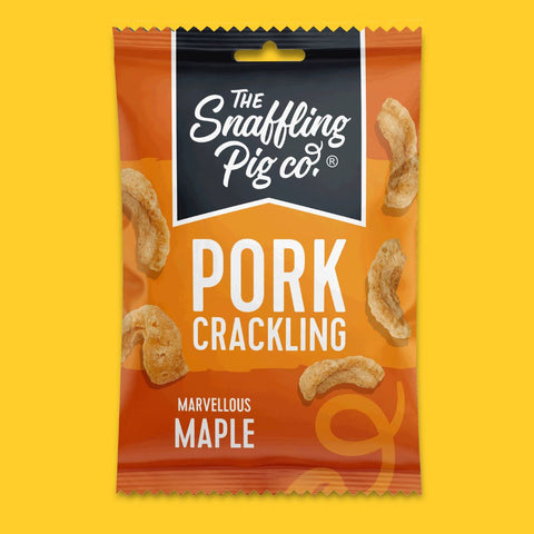 Marvellous Maple Pork Crackling Packets