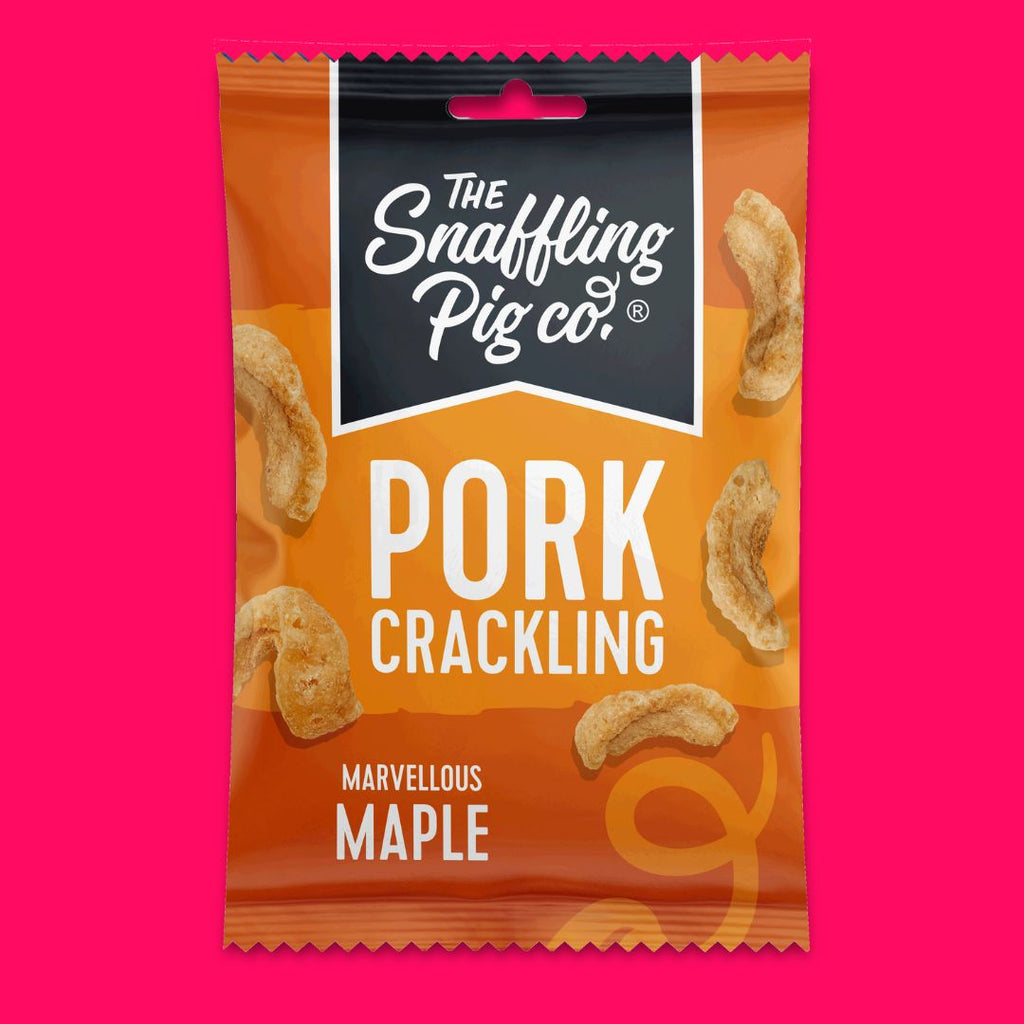 Marvellous Maple Pork Crackling Packets