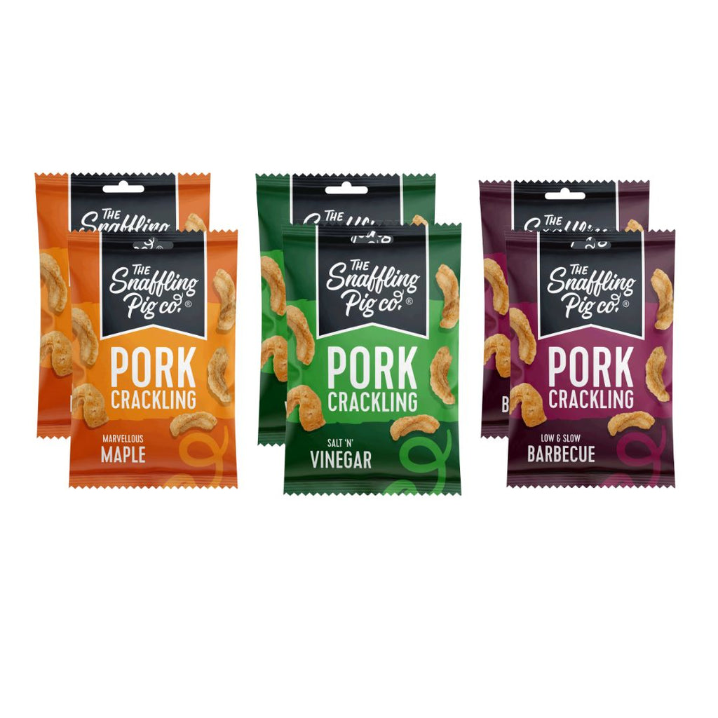 Pig 'N' Mix: Small Sweet & Bold Pork Crackling Packets Gift Set