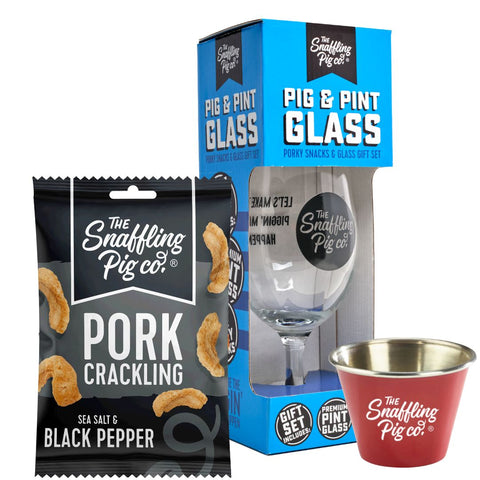 Pig & Pint Glass Gift Set