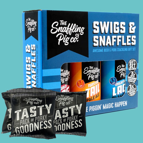 Swigs & Snaffles -  Beer & Pork Crackling Gift Set