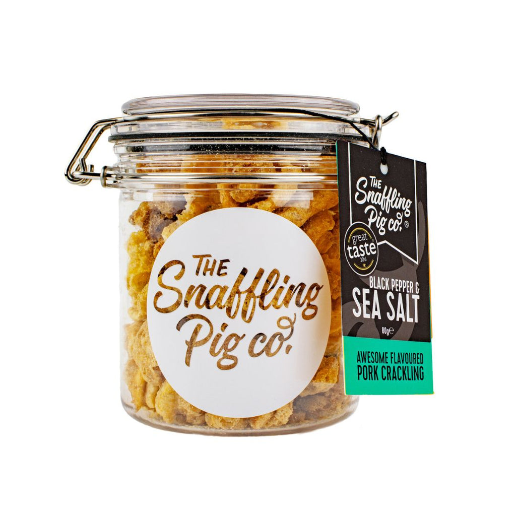 SALE: Small Black Pepper & Sea Salt Crackling gifting jar (65g)