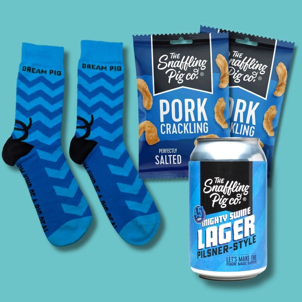 Pork Crackling, Beer & Socks Bundle