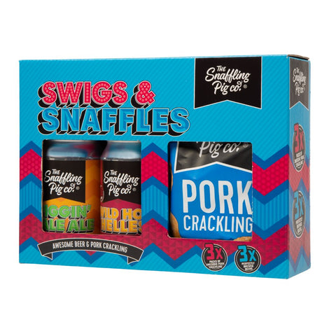 Swigs & Snaffles: Pork Crackling and Beer Gift Box