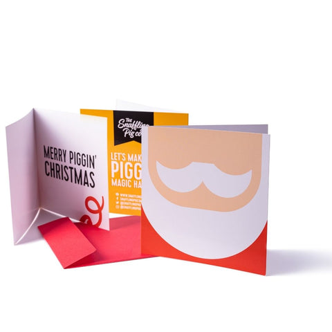 Snaffling Pig Christmas Cards