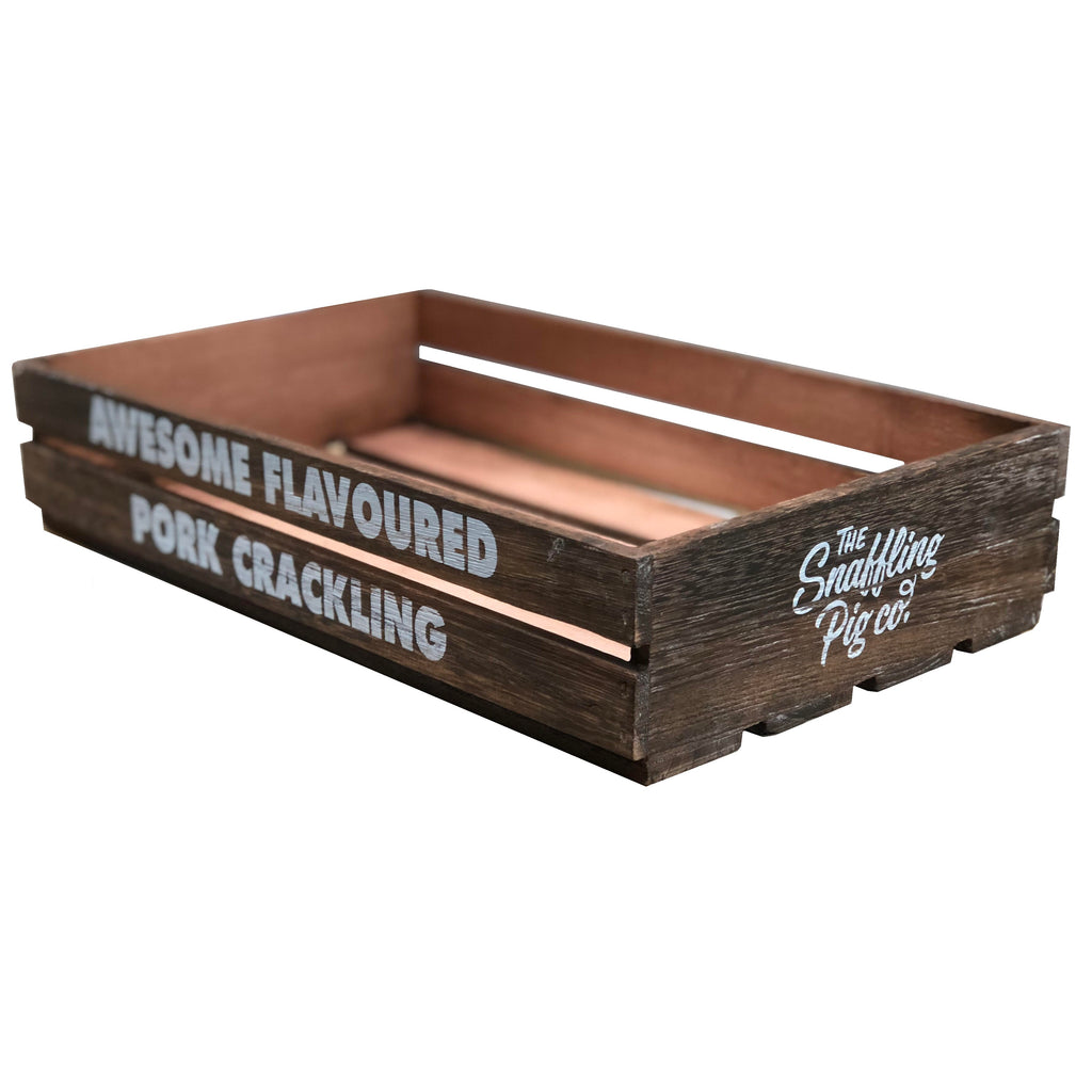 Snaffling Pig Branded Wooden Crate